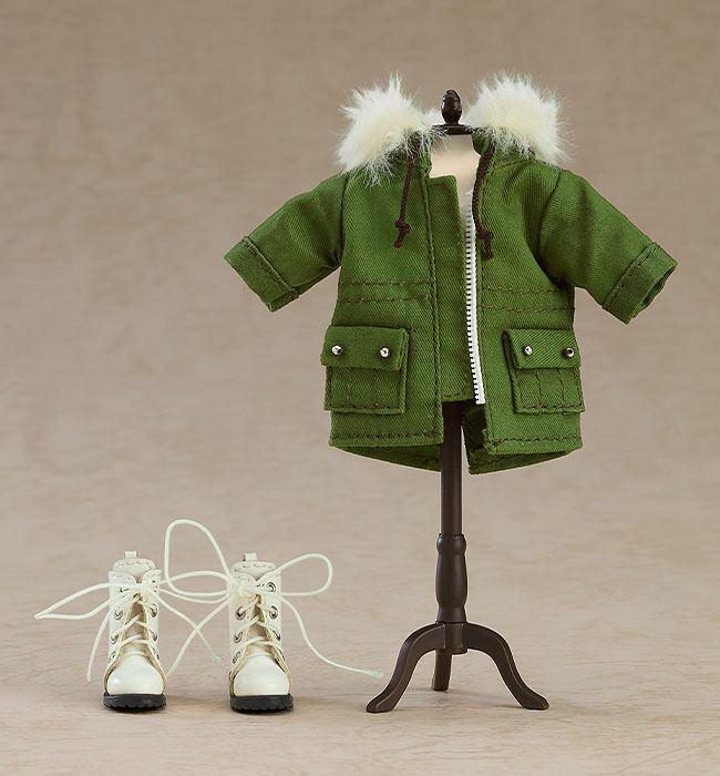 Preview: Warme Kleidung: Stiefel & Mod Coat - Khaki - Nendoroid Doll Outfit Set - Good Smile Company