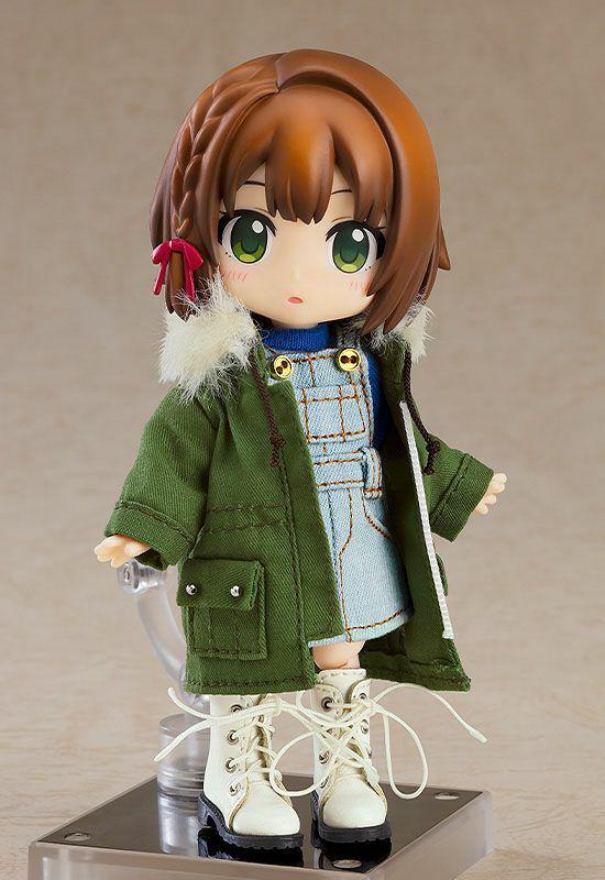 Preview: Warme Kleidung: Stiefel & Mod Coat - Khaki - Nendoroid Doll Outfit Set - Good Smile Company