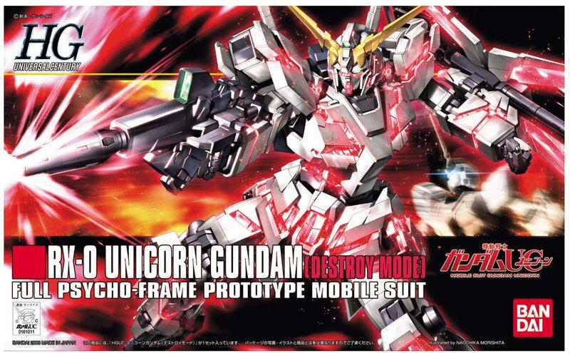 Preview: HGUC 100 RX-0 Unicorn Gundam Destroy Mode - Mobile Suit Gundam UC - 1/144 - Bandai