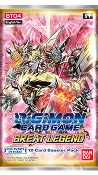 Preview: Great Legend (BT-04) - Digimon Card Game - Booster Display - Englisch (24 Booster mit je 12 Karten)