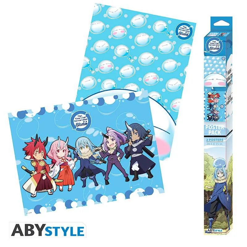 Preview: That Time I Got Reincarnated as a Slime - Poster Set - Chibi & Artwork von ABYStyle