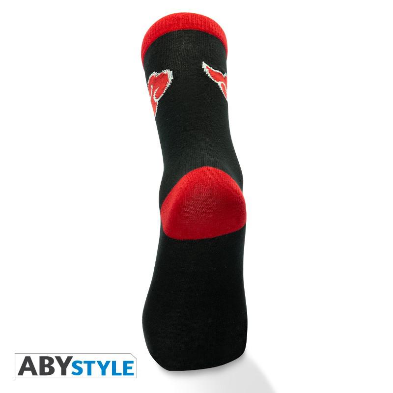 Preview: Akatsuki Socken - Schwarz und Rot - Naruto Shippuden - AbyStyle