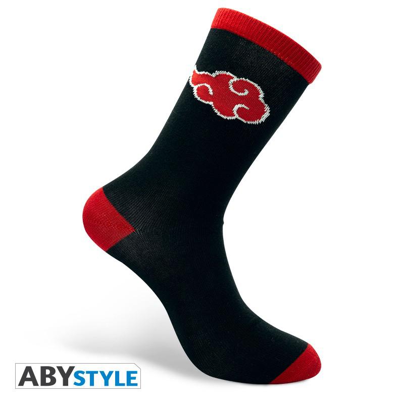 Preview: Akatsuki Socken - Schwarz und Rot - Naruto Shippuden - AbyStyle