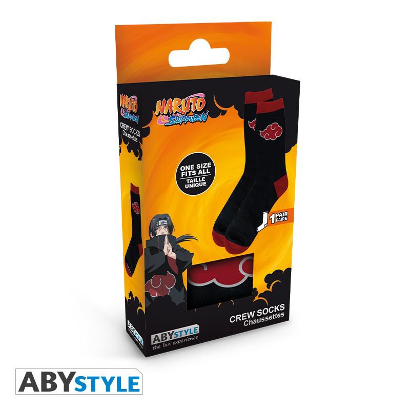 Preview: Akatsuki Socken - Schwarz und Rot - Naruto Shippuden - AbyStyle