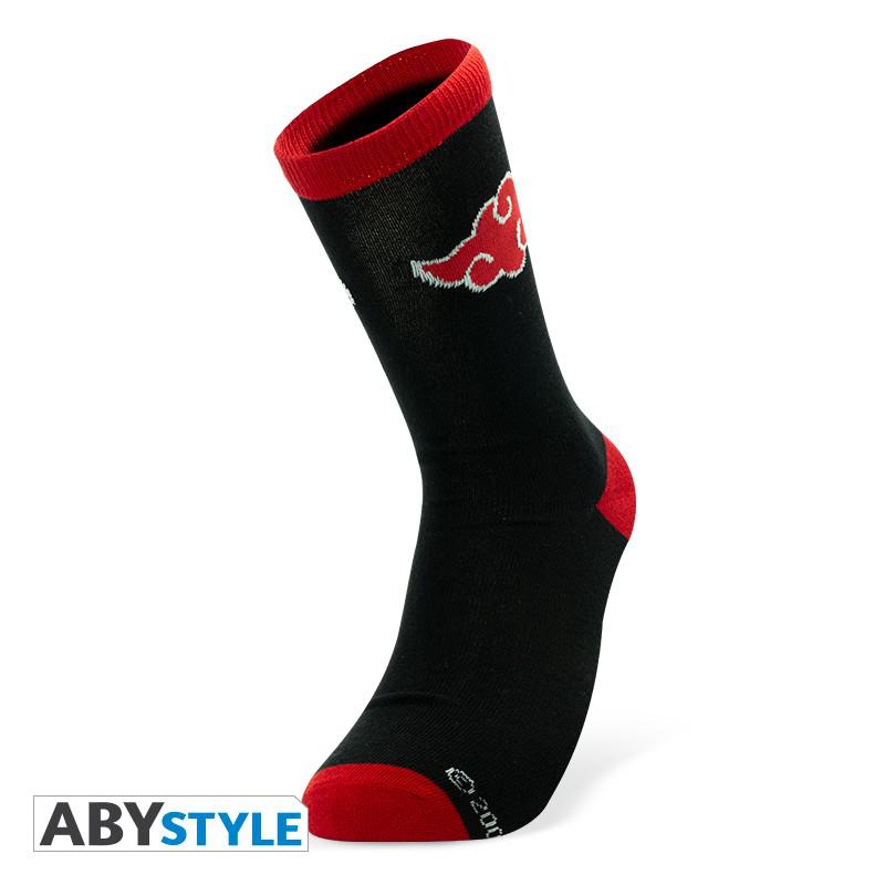 Preview: Akatsuki Socken - Schwarz und Rot - Naruto Shippuden - AbyStyle