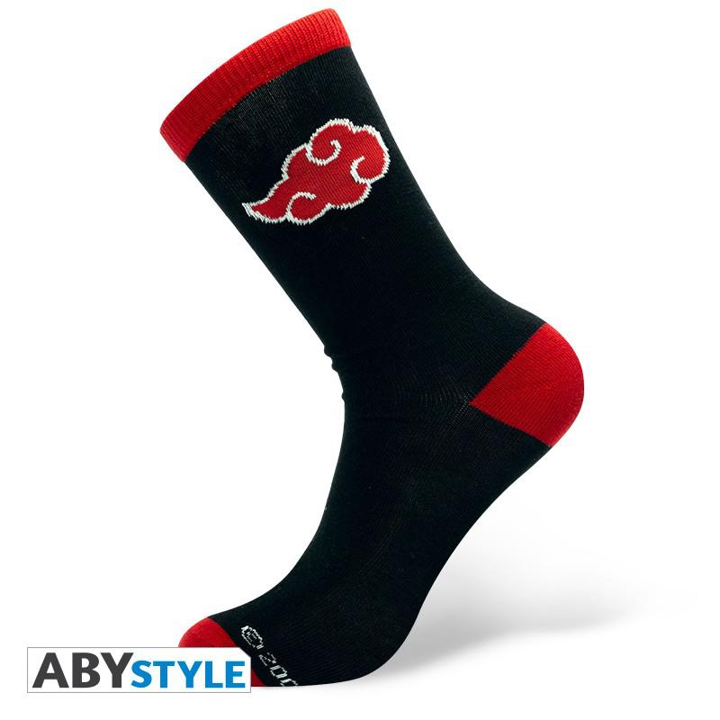 Preview: Akatsuki Socken - Schwarz und Rot - Naruto Shippuden - AbyStyle