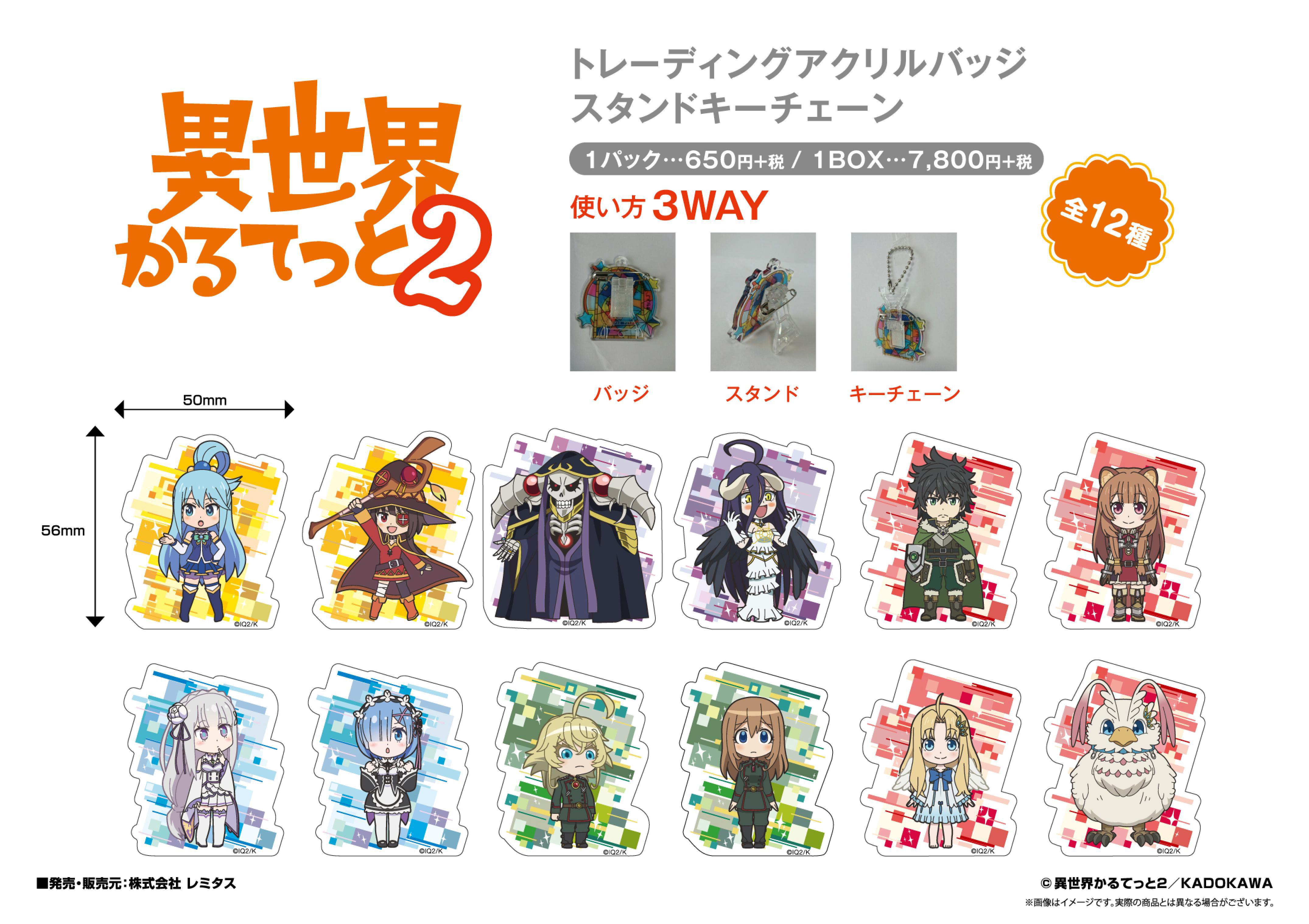 Preview: Albedo - Overlord - Isekai Quartet 2 - Trading Button Aufsteller Schlüsselanhänger - lemitas