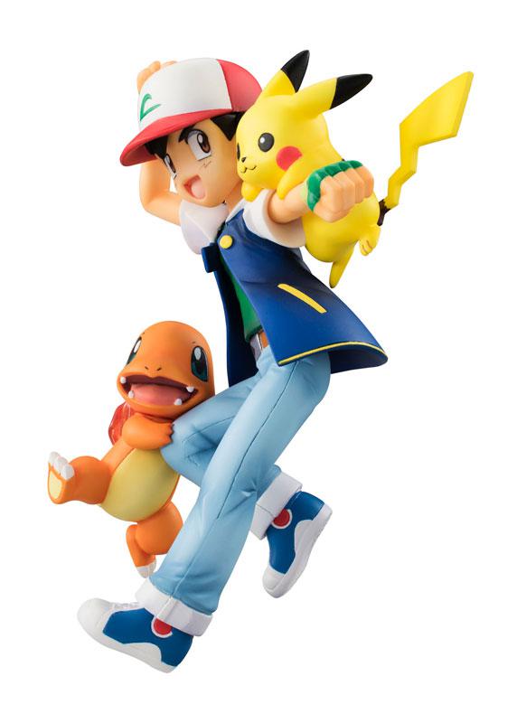 Preview: Ash / Satoshi mit Pikachu und Glumanda - Megahouse G.E.M.