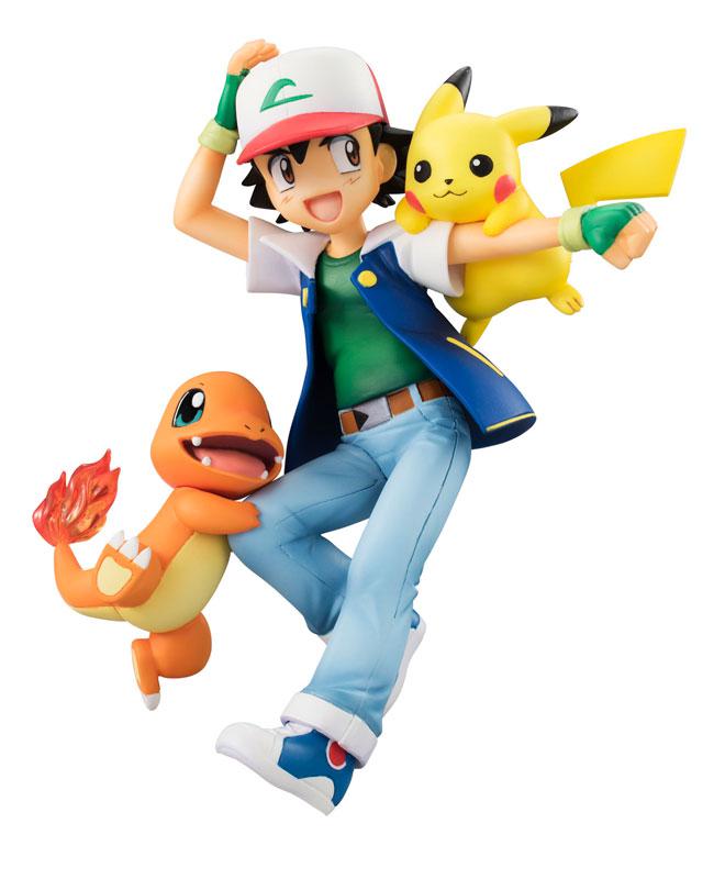 Preview: Ash / Satoshi mit Pikachu und Glumanda - Megahouse G.E.M.