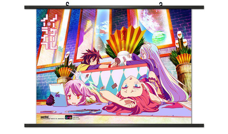 Preview: Chilling Sora, Shiro, Jibril & Stephanie - Wallscroll - No Game No Life - 20329