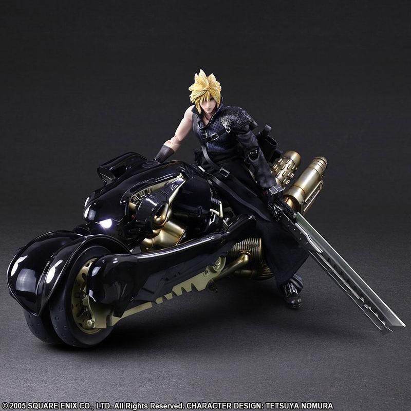 Preview: Cloud Strife und Fenrir - Advent Children Play Arts Kai