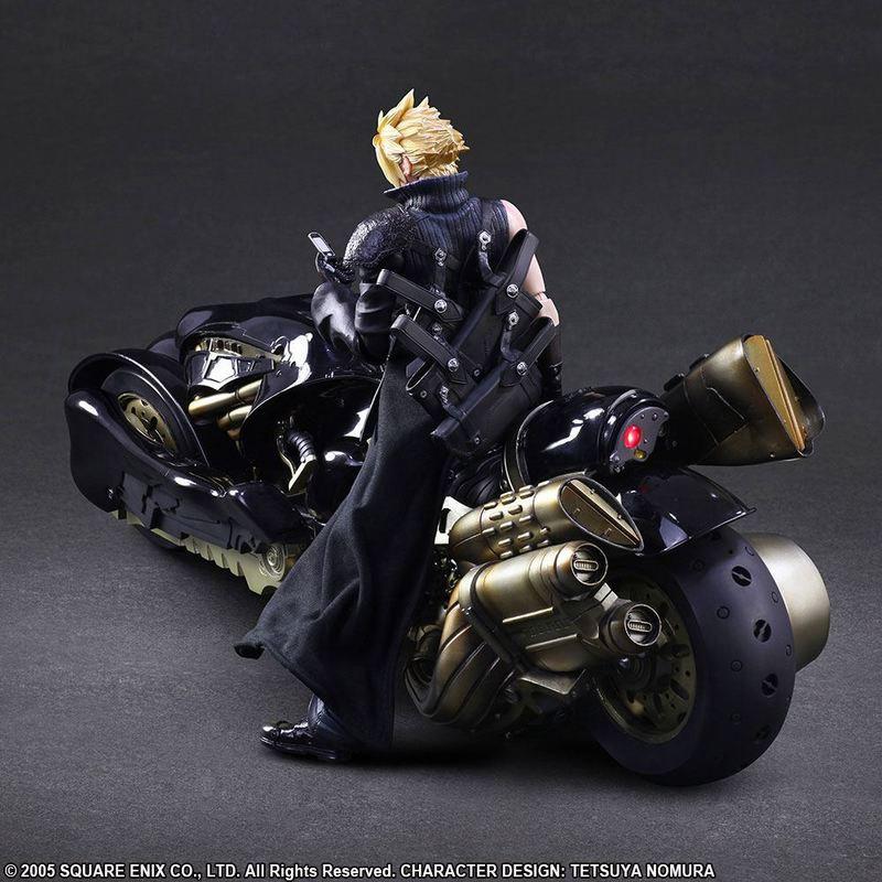 Preview: Cloud Strife und Fenrir - Advent Children Play Arts Kai