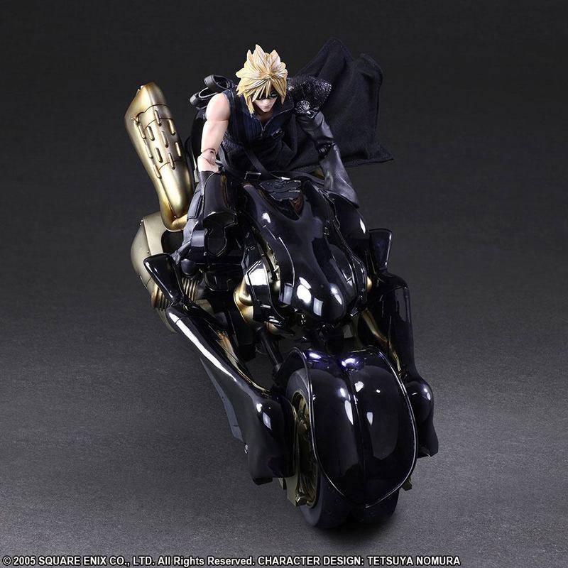 Preview: Cloud Strife und Fenrir - Advent Children Play Arts Kai