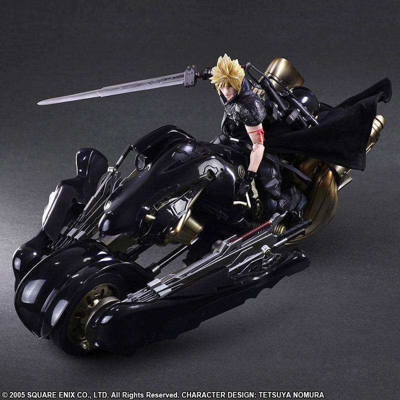 Preview: Cloud Strife und Fenrir - Advent Children Play Arts Kai