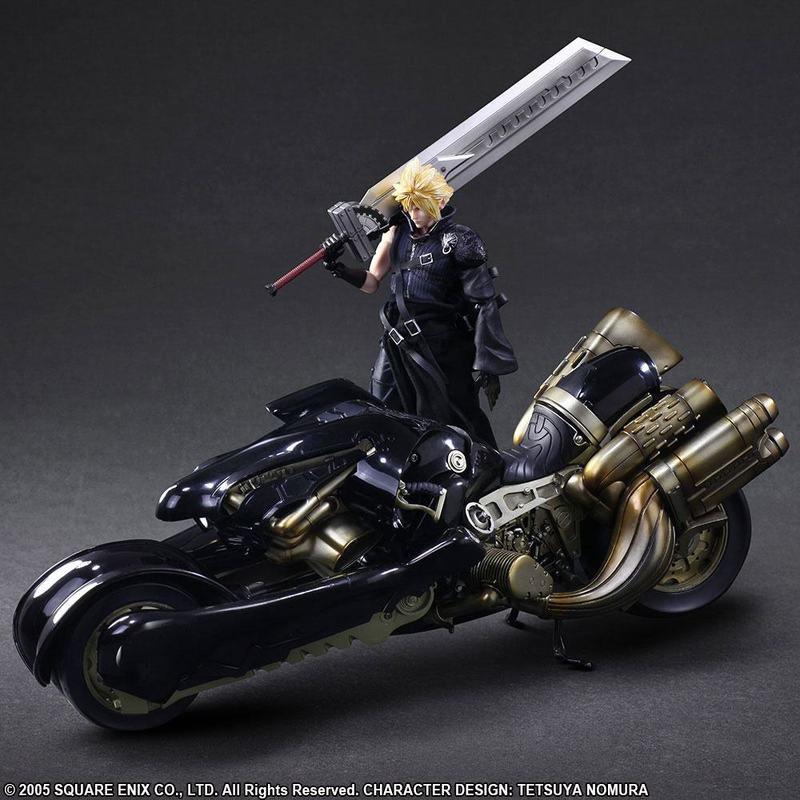 Preview: Cloud Strife und Fenrir - Advent Children Play Arts Kai