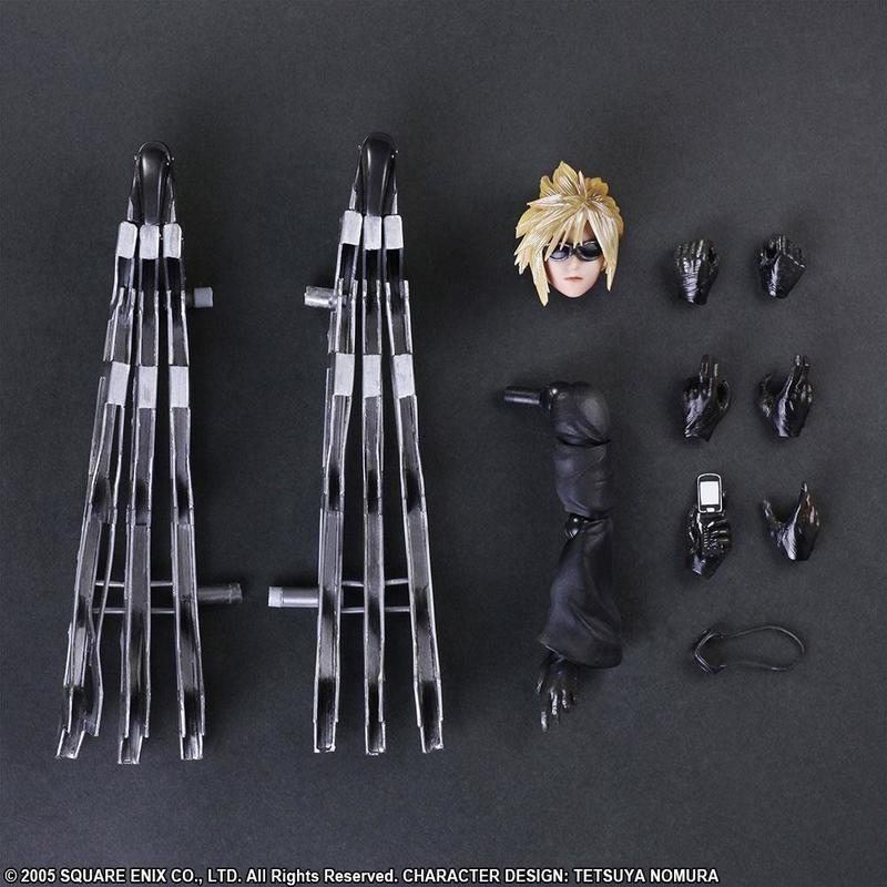 Preview: Cloud Strife und Fenrir - Advent Children Play Arts Kai