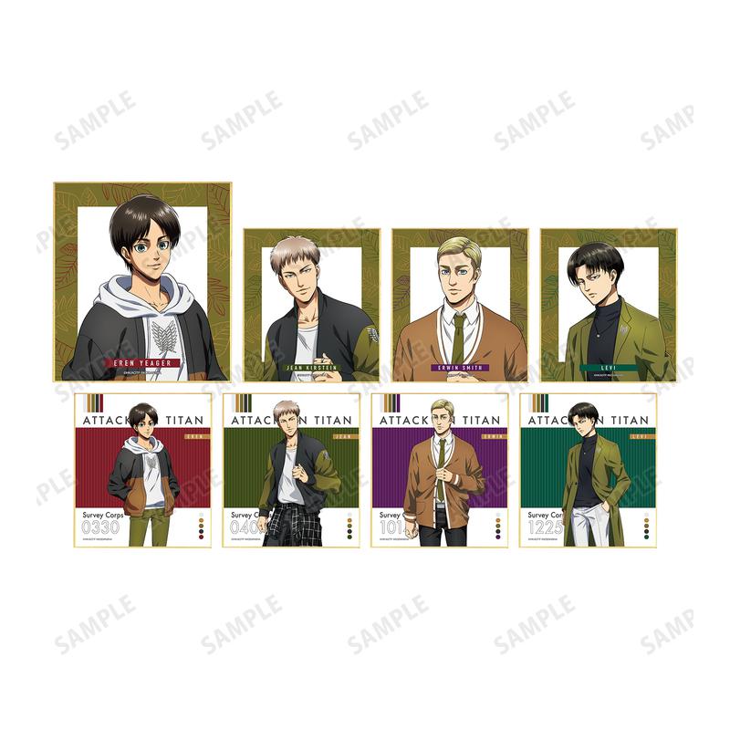 Preview: Lucky Box - Attack on Titan (Similar Look Version) - Tobu Zoo Collaboration Original Illustration Similar - Trading Mini Shikishi  - Armabianca