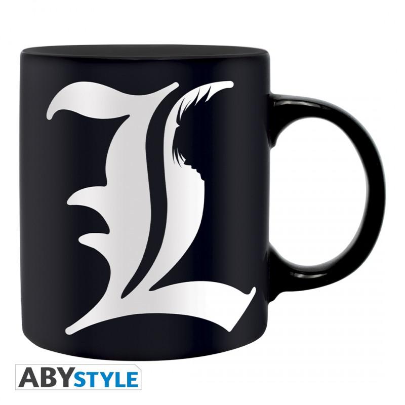 Preview: Death Note - 320 ml Tasse - L & Death Note Regeln (Englisch) - AbyStyle