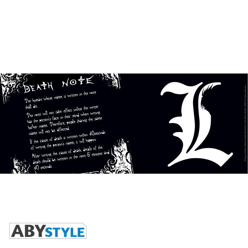 Preview: Death Note - 320 ml Tasse - L & Death Note Regeln (Englisch) - AbyStyle