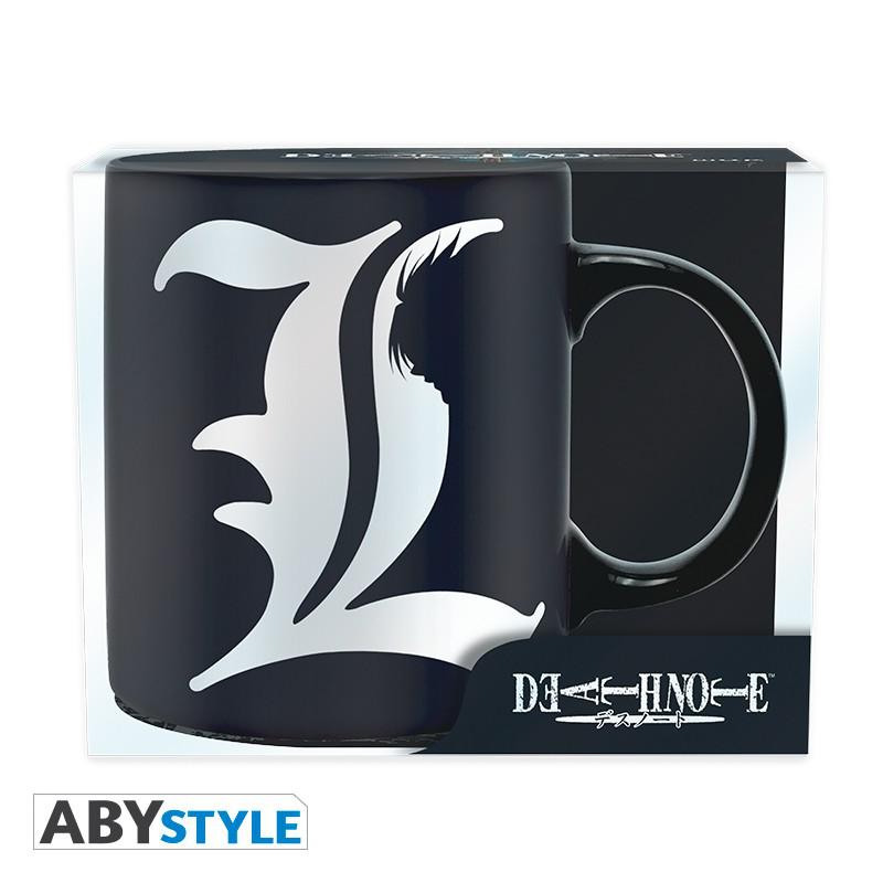 Preview: Death Note - 320 ml Tasse - L & Death Note Regeln (Englisch) - AbyStyle