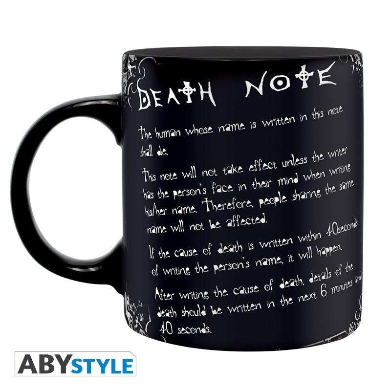 Preview: Death Note - 320 ml Tasse - L & Death Note Regeln (Englisch) - AbyStyle