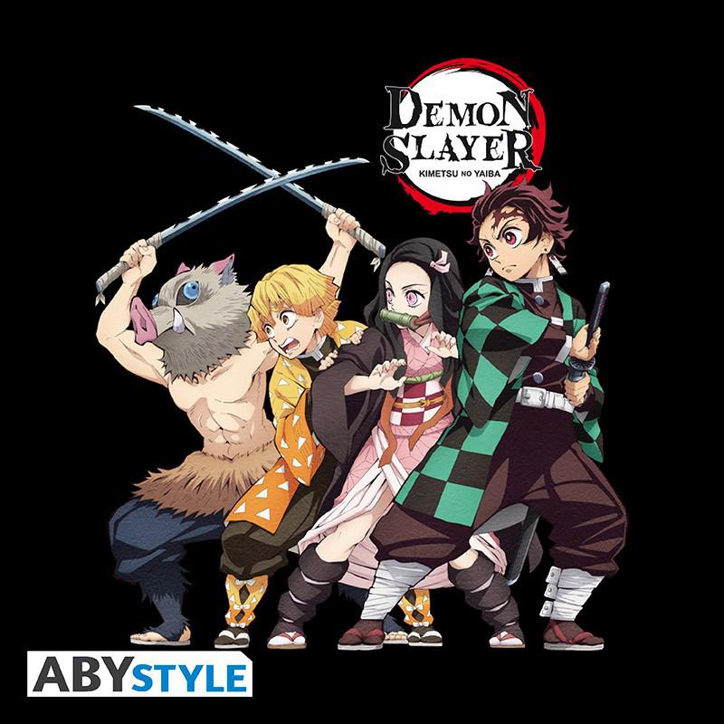 Preview: Demon Slayer - T-Shirt - Gruppen Motiv - Größe L - AbyStyle