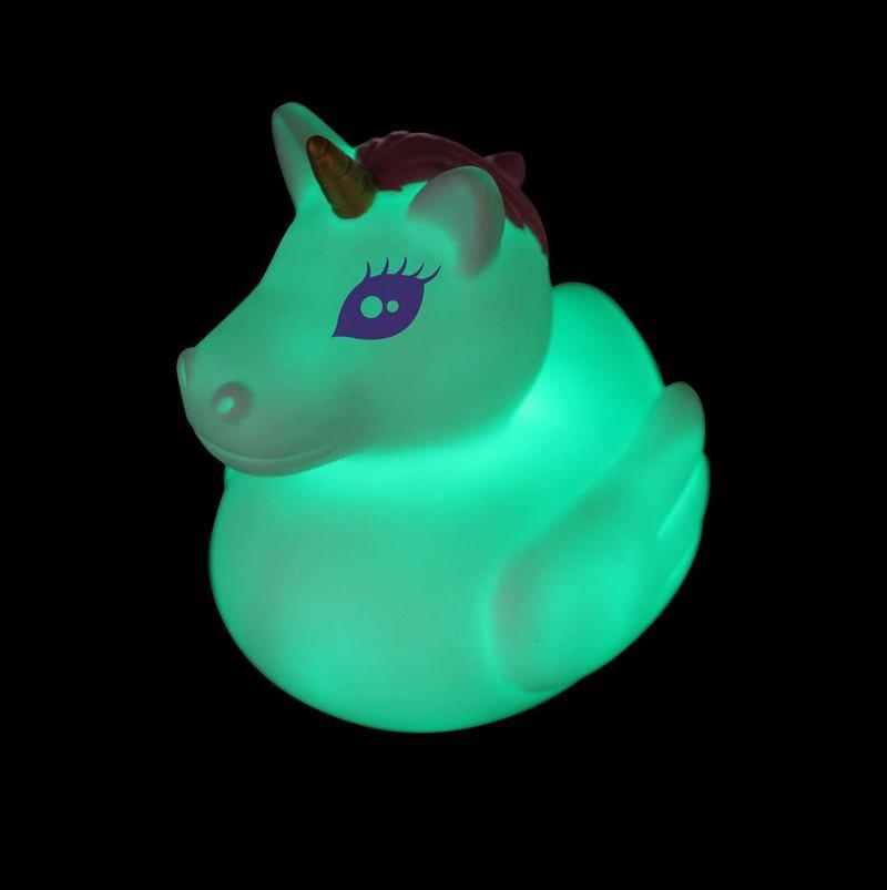 Preview: Einhorn Badeente - Glow In The Dark