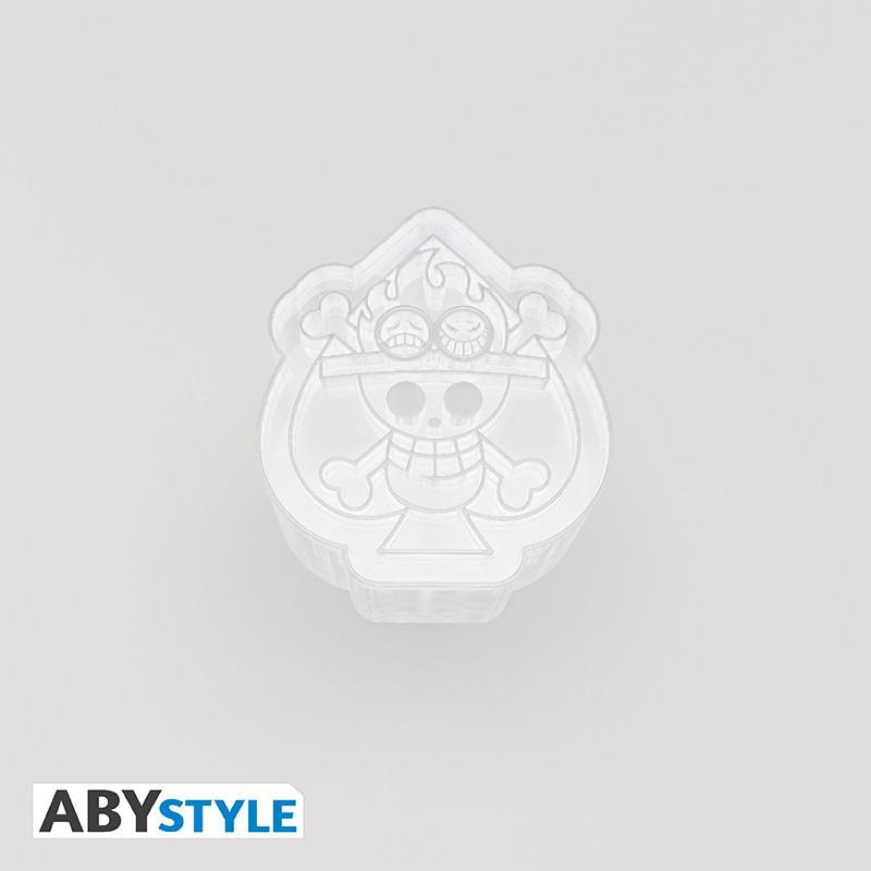 Preview: Eiswürfel-Formen/ Eiswürfel-Behälter Totenköpfe/ Emblem - One Piece - AbyStyle