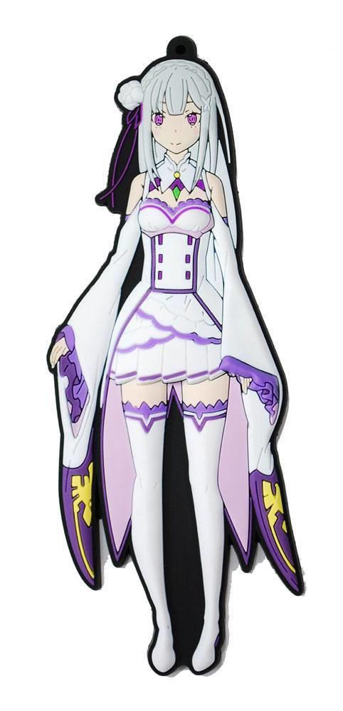 Preview: Emilia - Gummi-Schlüsselanhänger - Re:ZERO