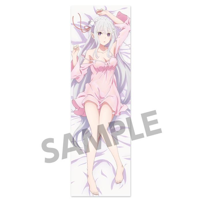 Preview: Emilia - Re:Zero Starting life in Another World -  Dakimakura Pillow Case - 160 x 50cm