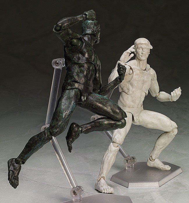 Preview: Figma SP-056b Der Denker - Stein Version - The Table Museum