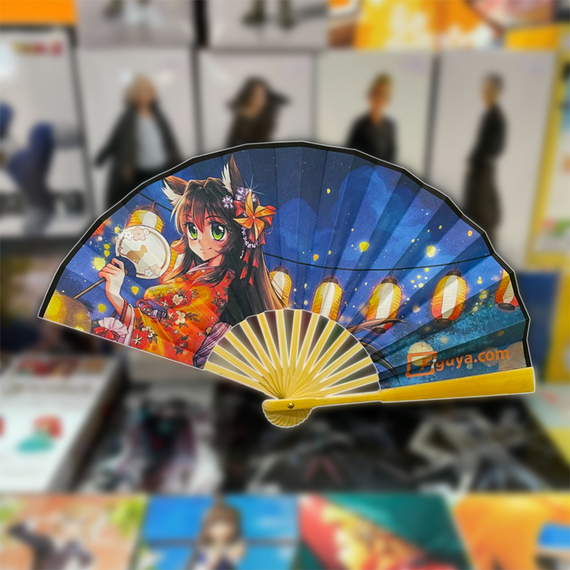 Preview: Limited Edition - Figu-chan - Sommer-Kimono - japanischer Fächer 2023