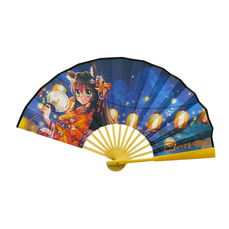 Preview: Limited Edition - Figu-chan - Sommer-Kimono - japanischer Fächer 2023