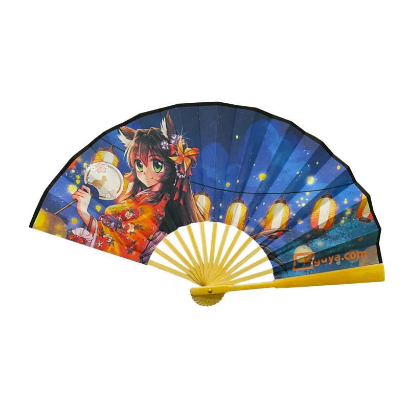 Preview: Limited Edition - Figu-chan - Sommer-Kimono - japanischer Fächer 2023