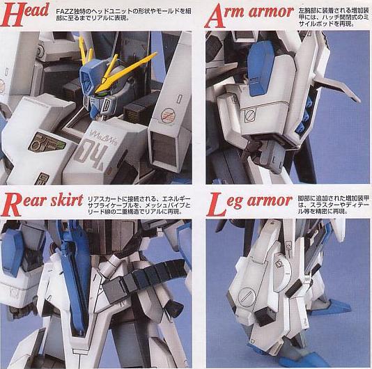 Preview: Gundam Sentinel - FA-010A FAZZ - 1/100 - Bandai