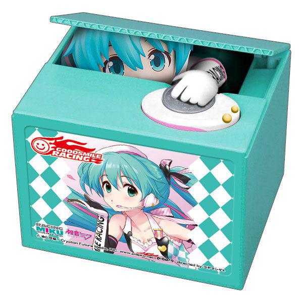 Preview: Hatsune Miku - GT Project - Racing Miku 2019 Version - Spardose türkis