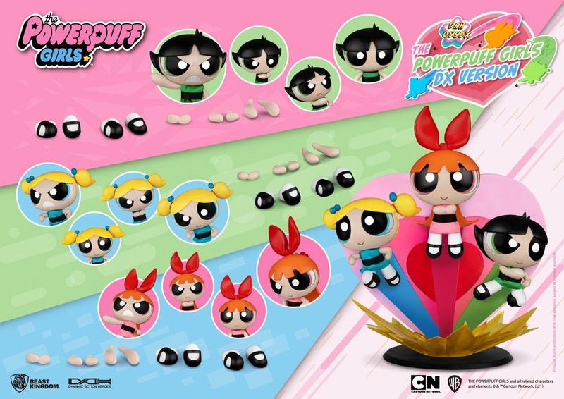 Preview: Blossom, Bubbles & Buttercup - Deluxe - Powerpuff Girls Dynamic 8ction Heroes - Beast Kingdom Toys