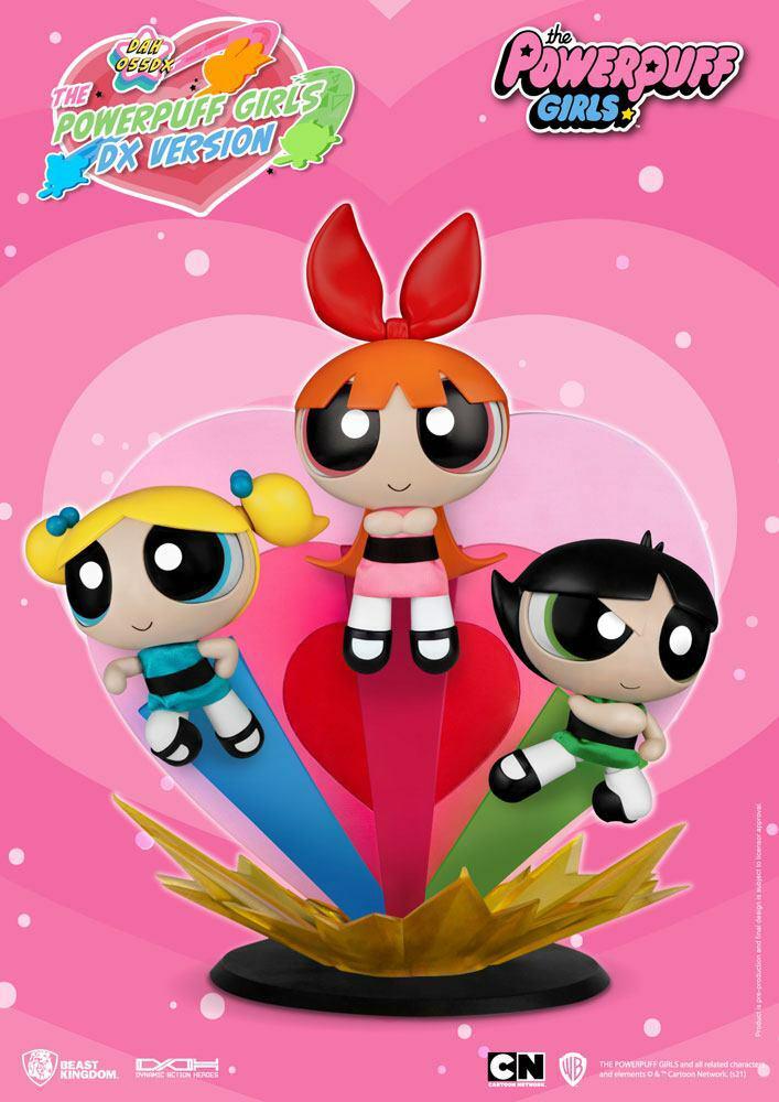 Preview: Blossom, Bubbles & Buttercup - Deluxe - Powerpuff Girls Dynamic 8ction Heroes - Beast Kingdom Toys