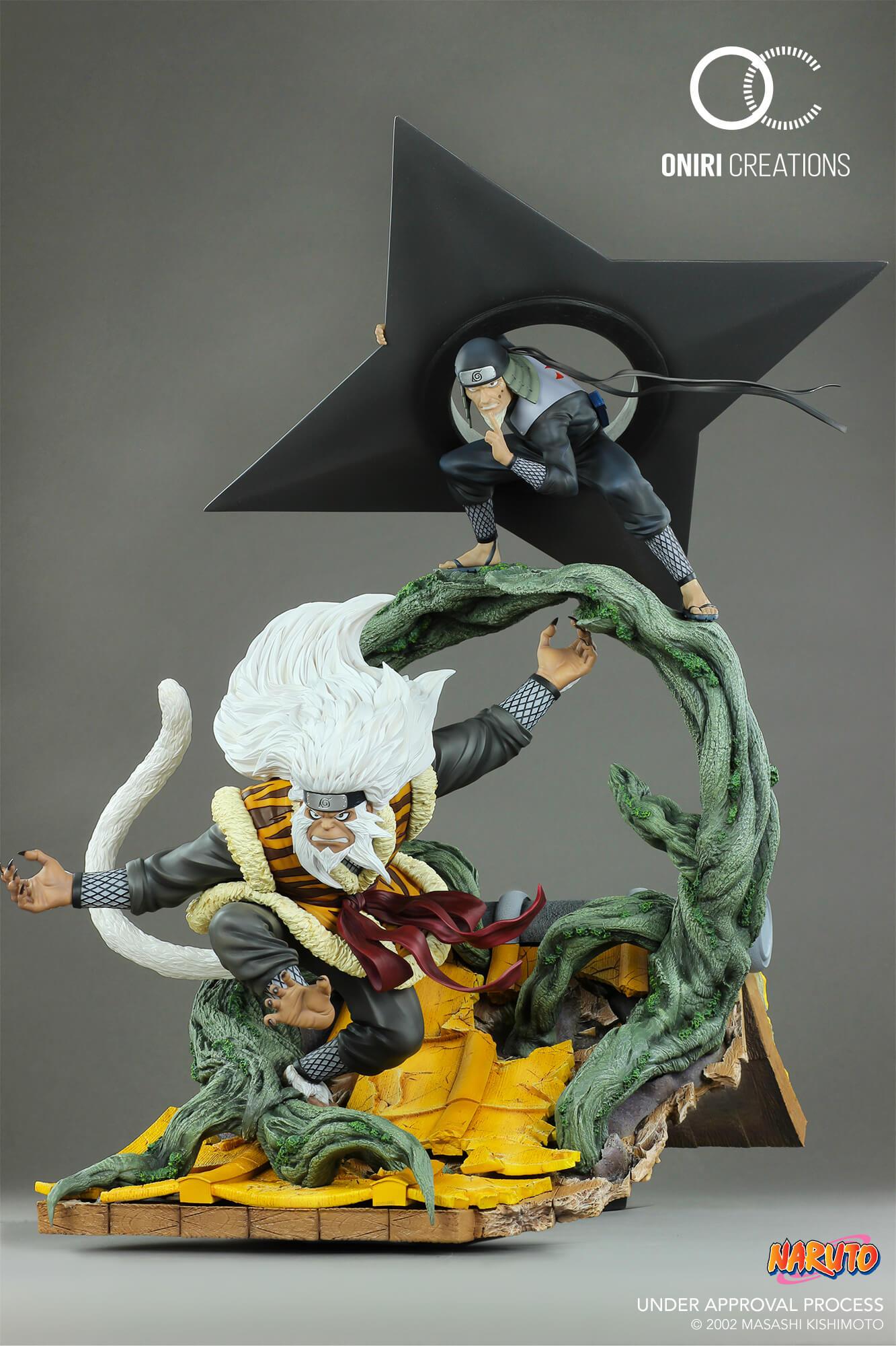 Preview: Hiruzen Sarutobi und Enma - Sandaime Hokage - the last fight - Oniri Creations