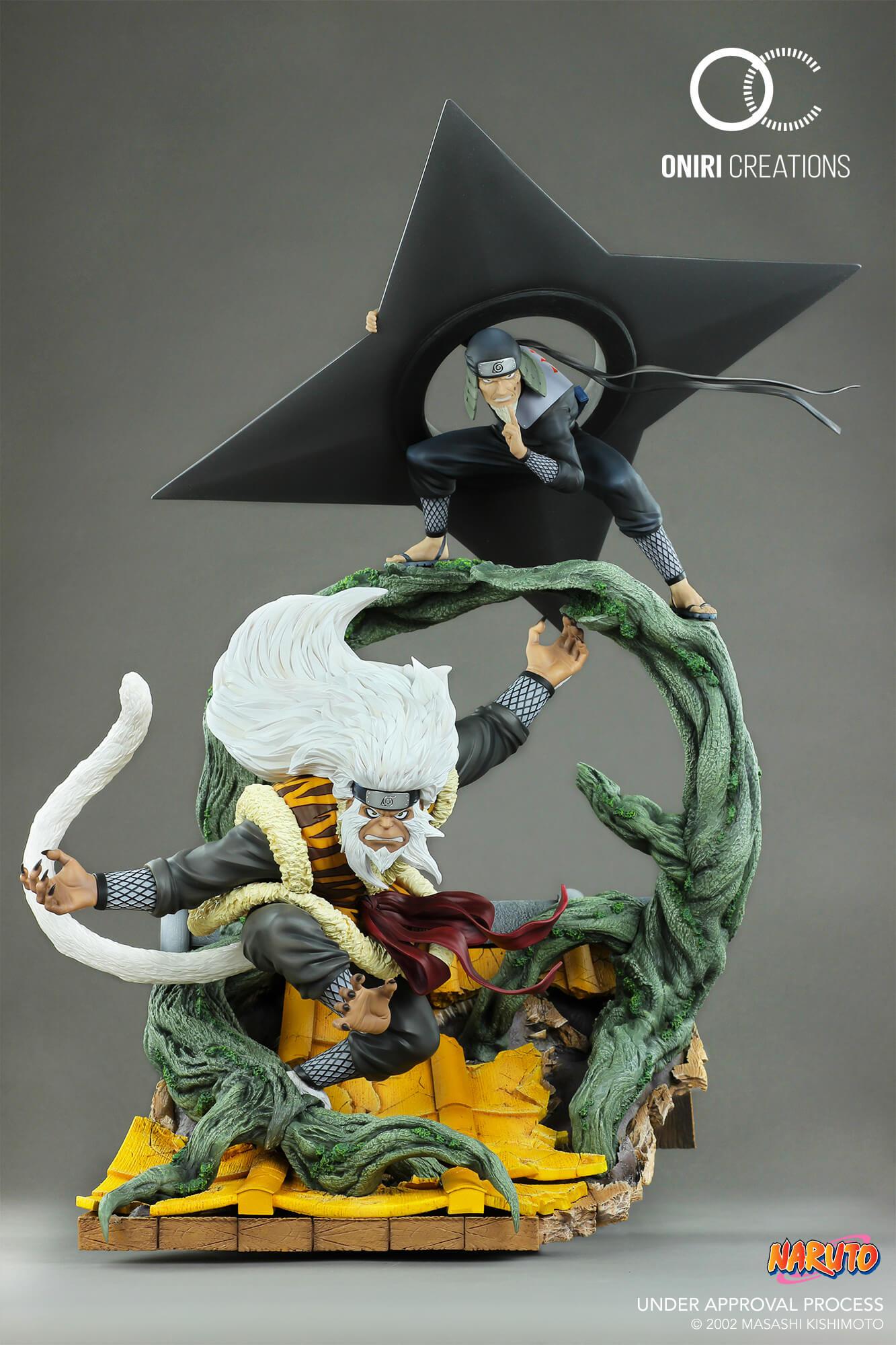 Preview: Hiruzen Sarutobi und Enma - Sandaime Hokage - the last fight - Oniri Creations