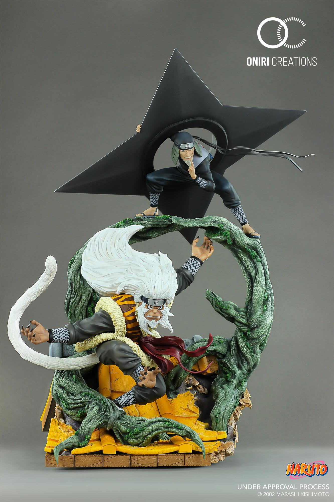 Preview: Hiruzen Sarutobi und Enma - Sandaime Hokage - the last fight - Oniri Creations