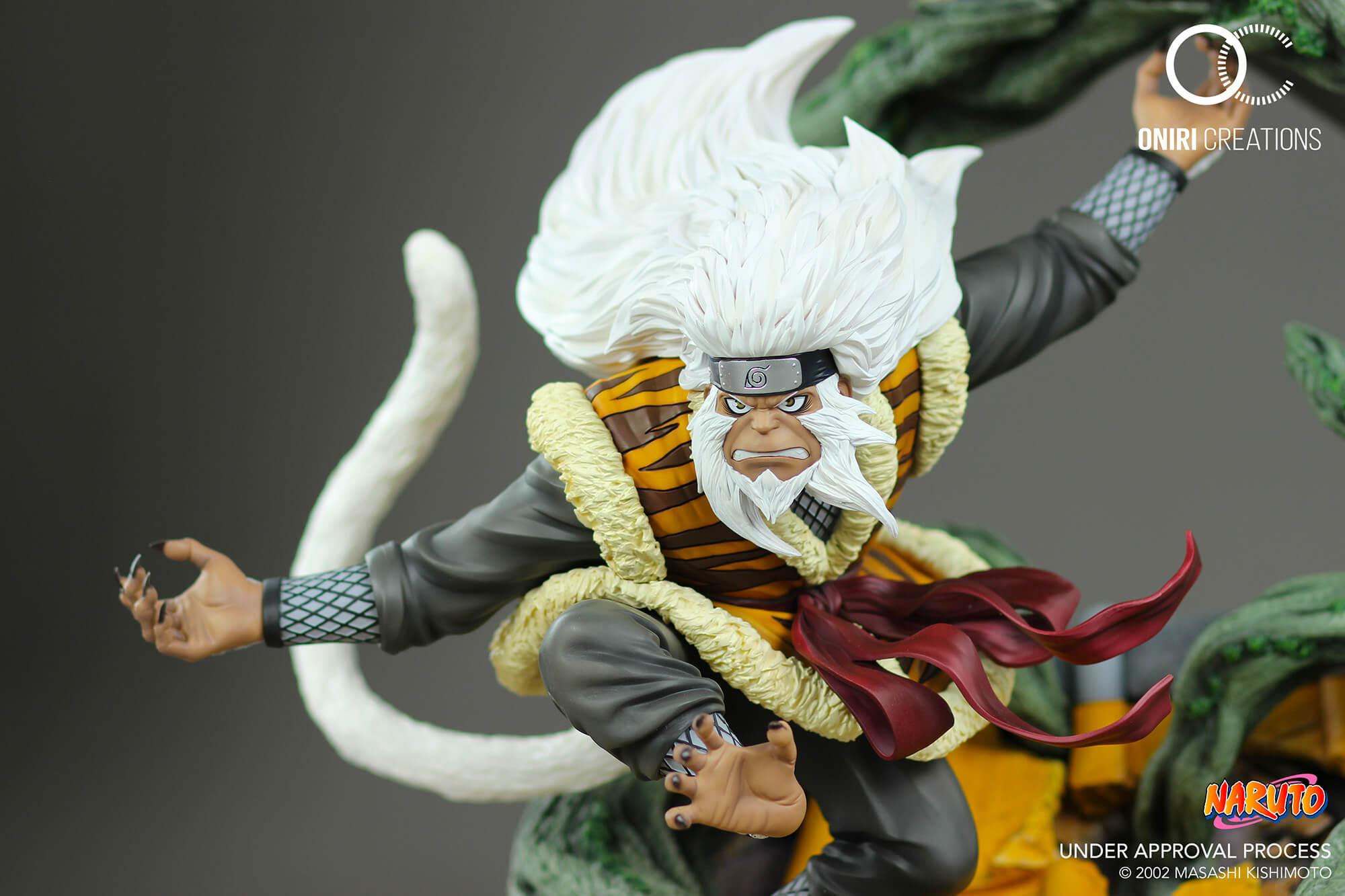 Preview: Hiruzen Sarutobi und Enma - Sandaime Hokage - the last fight - Oniri Creations