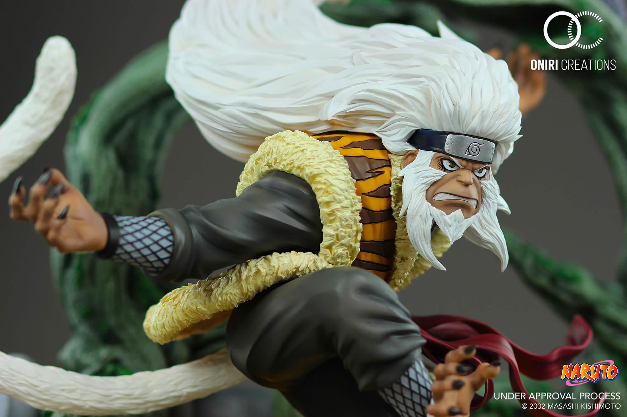 Preview: Hiruzen Sarutobi und Enma - Sandaime Hokage - the last fight - Oniri Creations