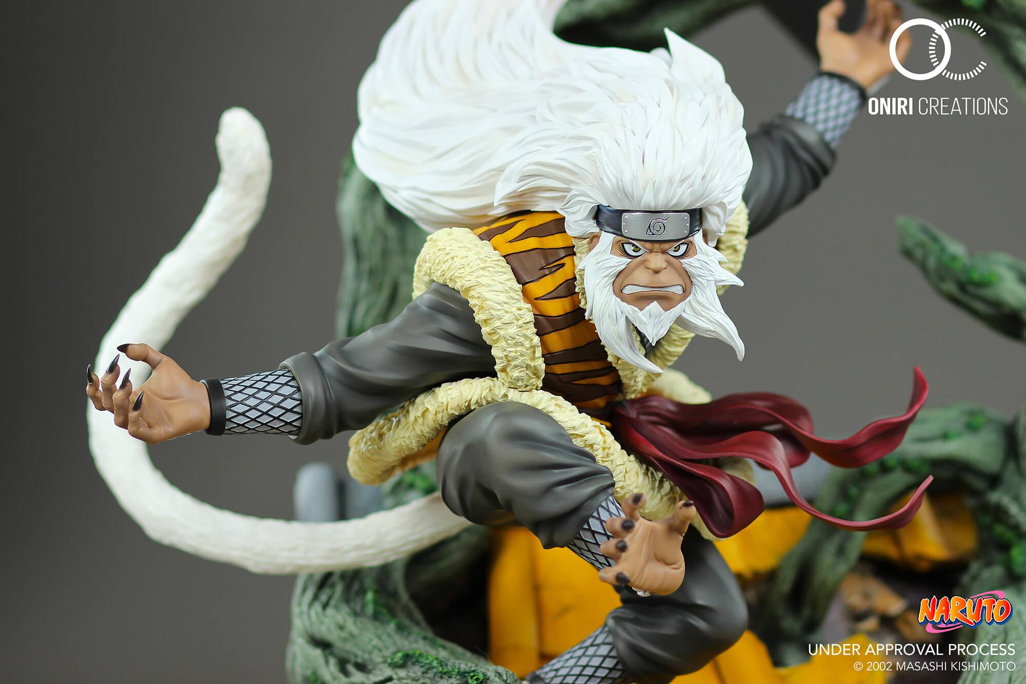 Preview: Hiruzen Sarutobi und Enma - Sandaime Hokage - the last fight - Oniri Creations