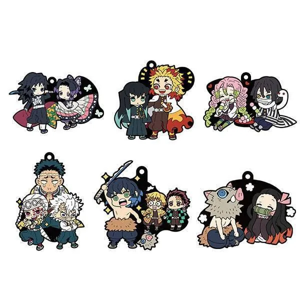 Preview: Iguro Obanai & Kanroji Mitsuri - Kimetsu no Yaiba - Buddy Collection Vol. 2 Gummi-Anhänger