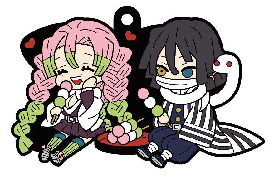 Preview: Iguro Obanai & Kanroji Mitsuri - Kimetsu no Yaiba - Buddy Collection Vol. 2 Gummi-Anhänger