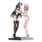 Preview: Black Bunny Aoi & White Bunny Natsume - Ikomochi Original Character - Statuen 1/6 - Ensoutoys