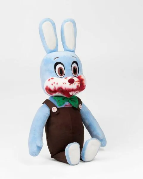 Preview: Robbie the Rabbit mit Sound - blue version - Silent Hill Plüschfigur - ItemLab