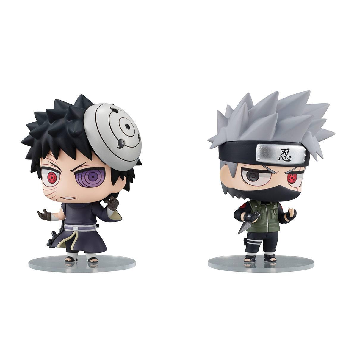 Preview: Kakashi Hatake und Obito Uchiha - Naruto Ninkai Taisen Set Chimi Mega Buddy Doppelpack - Megahouse