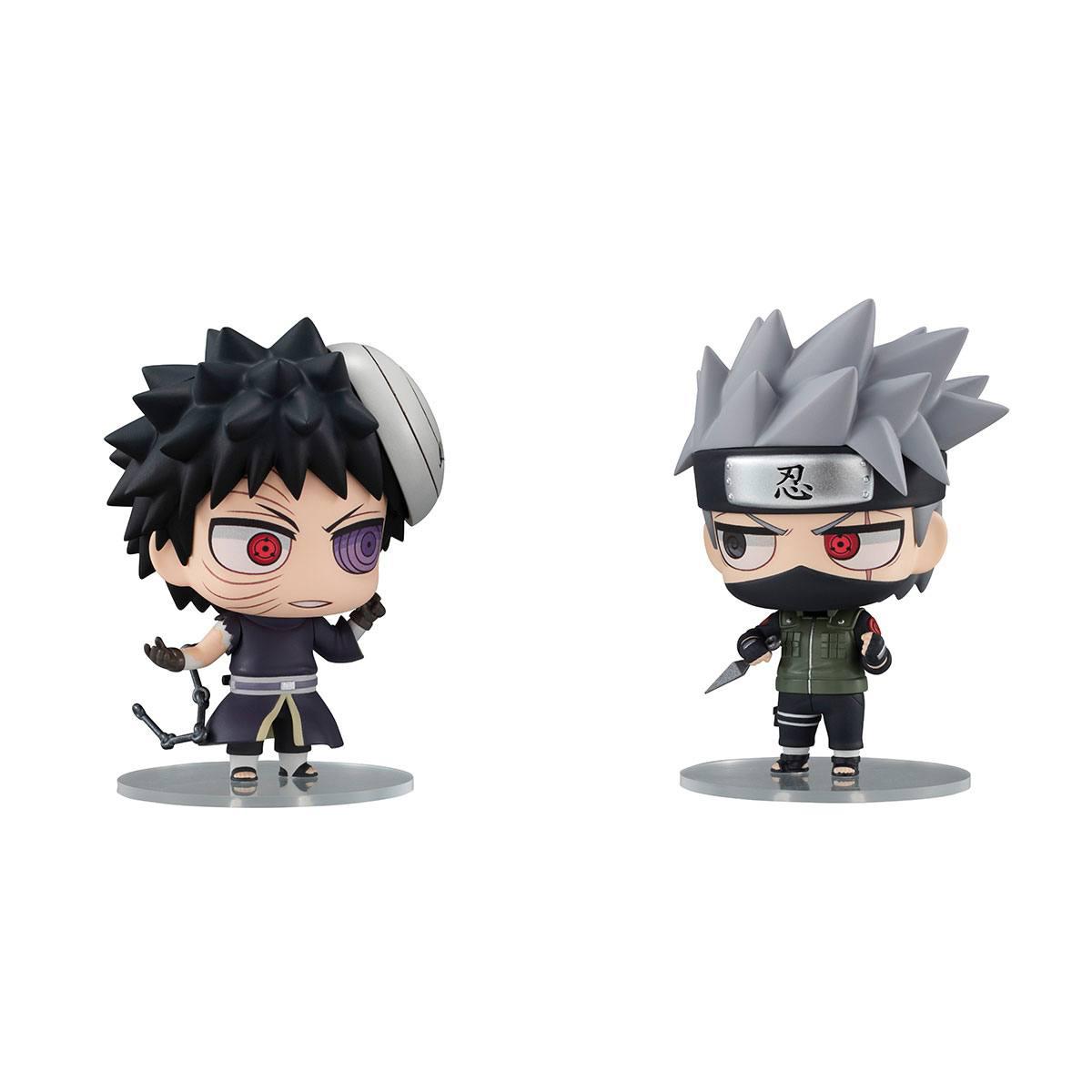 Preview: Kakashi Hatake und Obito Uchiha - Naruto Ninkai Taisen Set Chimi Mega Buddy Doppelpack - Megahouse